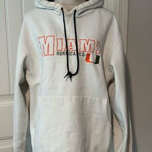 Miami Hurricanes White Hoodie